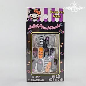 Sanrio Hello Kitty and Friends Halloween Press On Nails Set New